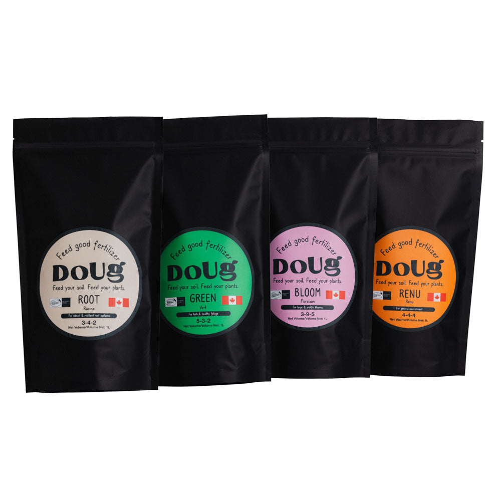 Doug's Four Season Garden Care Bundle: Organic Fertilizers for Year-Round Plant Health