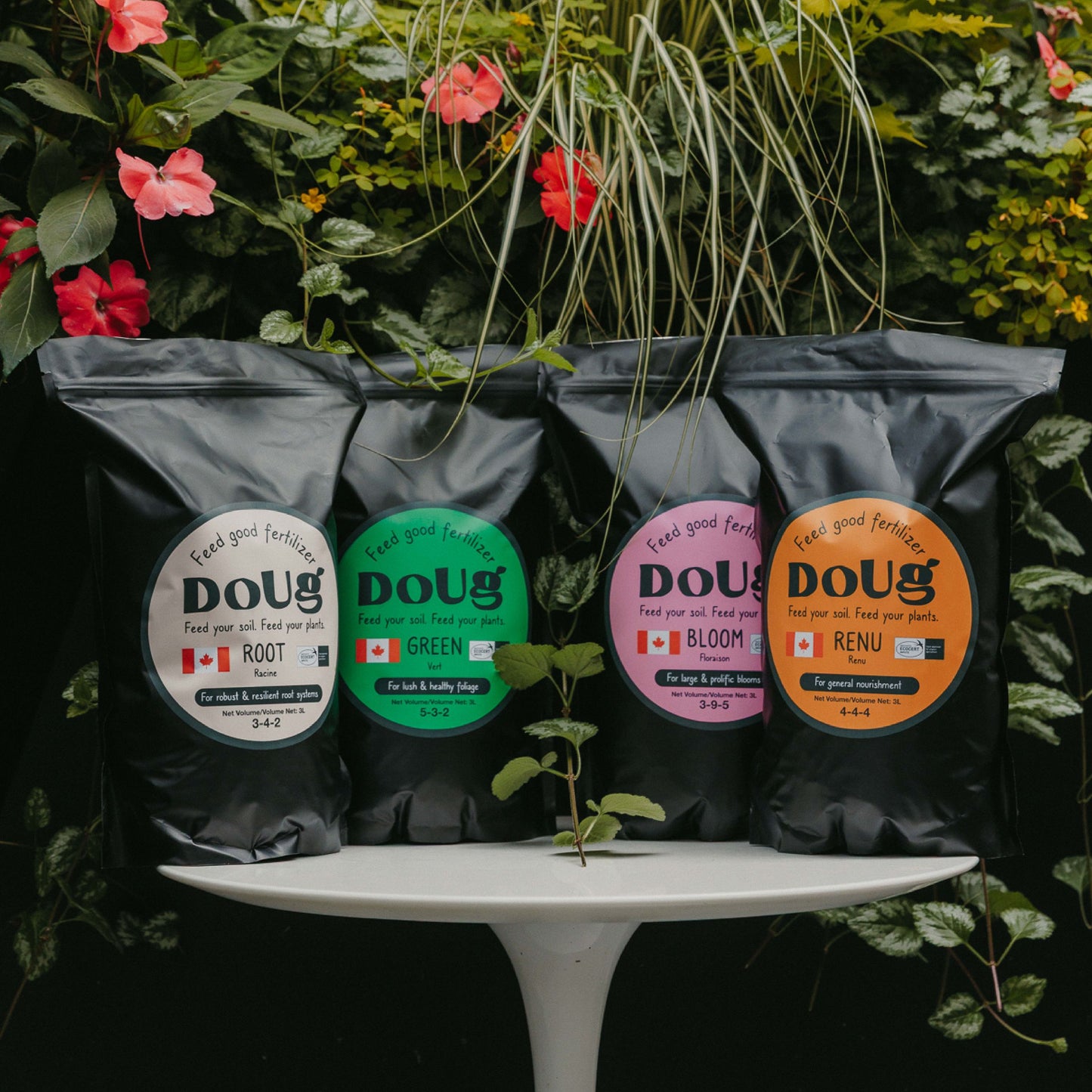 Doug's Four Season Garden Care Bundle: Organic Fertilizers for Year-Round Plant Health
